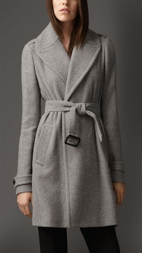 gray designer outwear